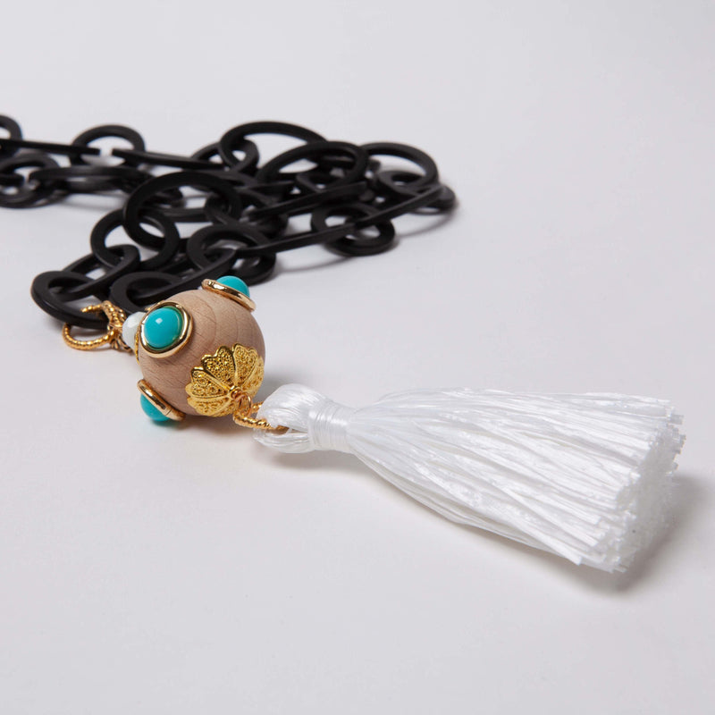 ALMALA COLLANA NAPPA BLACK & WHITE | BIANCO Vendita