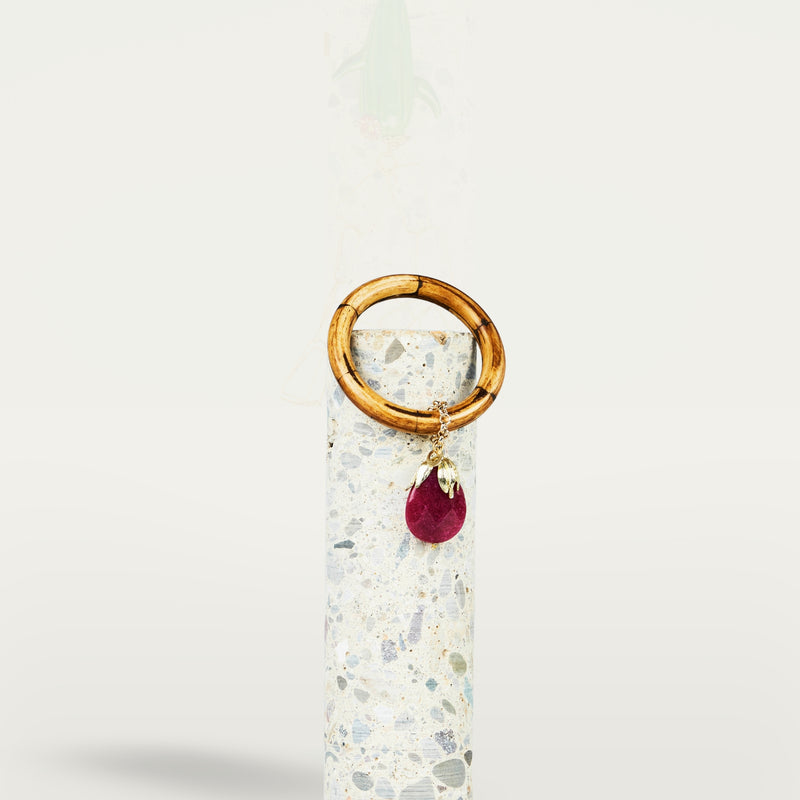 ALMALA BRACCIALE DROP STONE NATURAL | BORDEAUX Hotsell