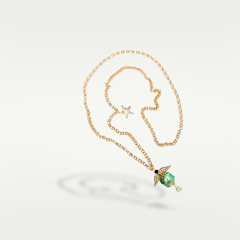 ALMALA COLLANA STONE ANGEL | VERDE Online