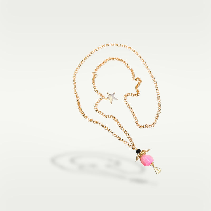 ALMALA COLLANA STONE ANGEL | FUCSIA Outlet