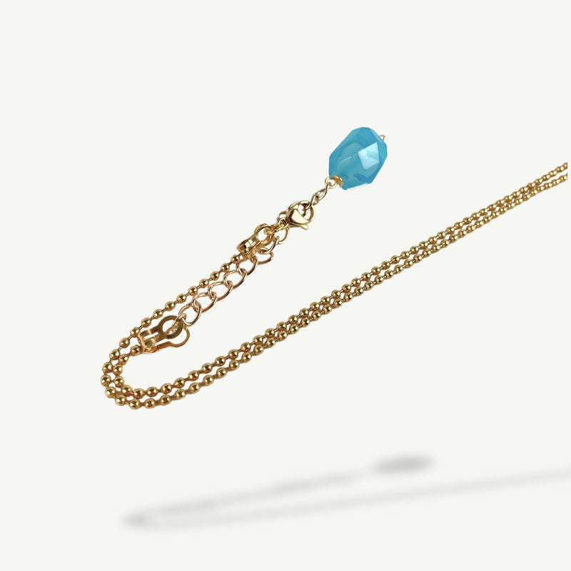 ALMALA COLLANA CUORE STRASS | TURCHESE 2025