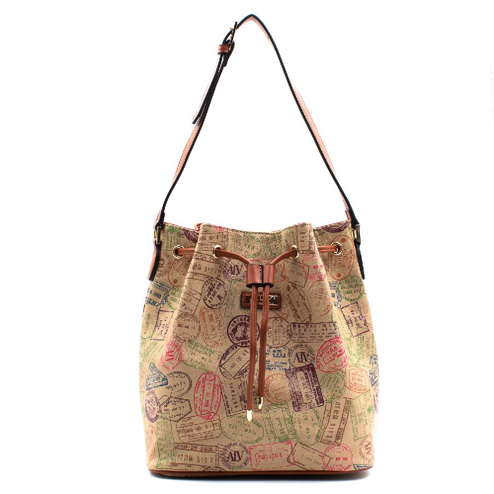 Alv by alviero martini Borsa a secchiello Passport – AL904B0448 Nuovo