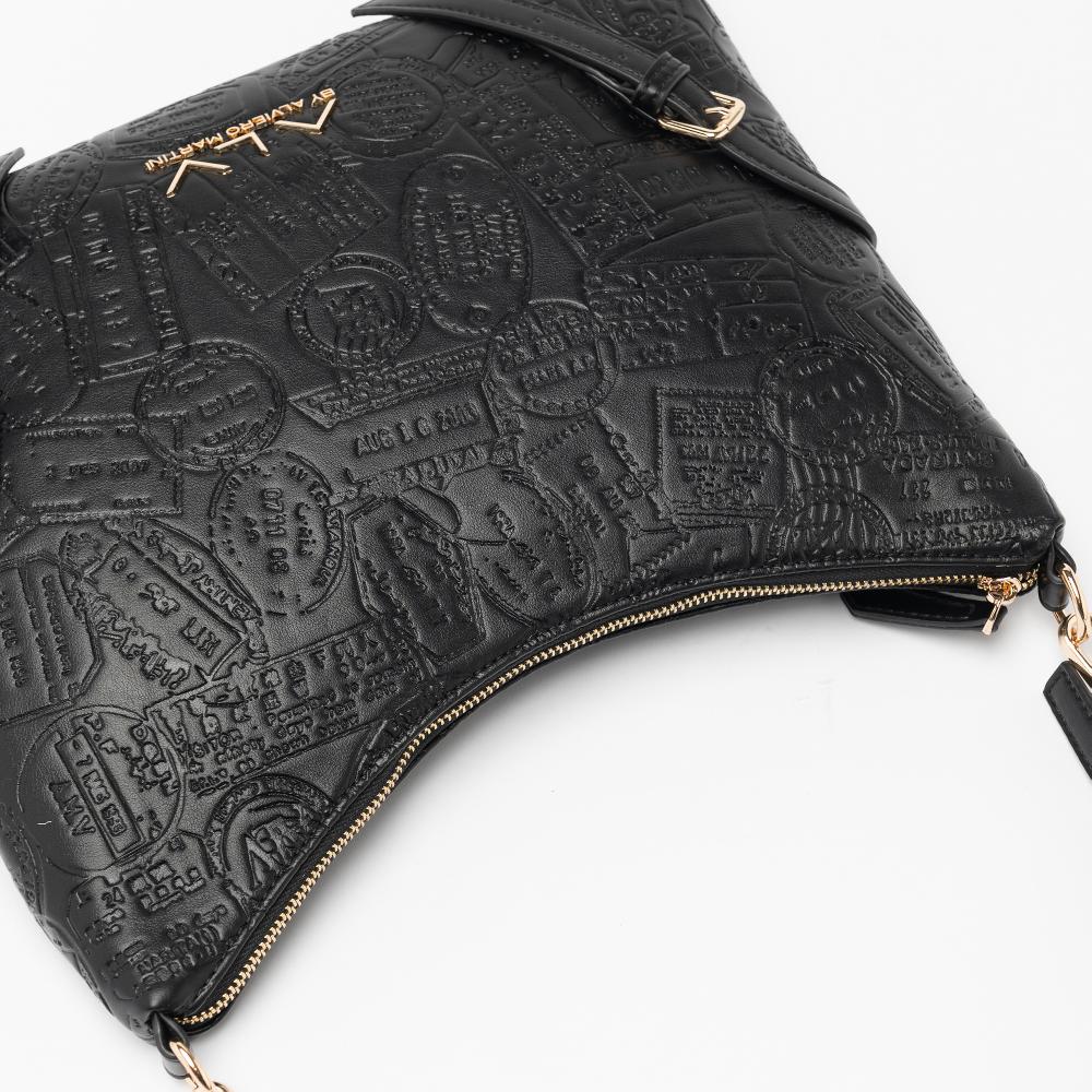 Alv by alviero martini Hobo Medium bag debossed passport ALV by Alviero Martini – ALVB9202 In Saldo
