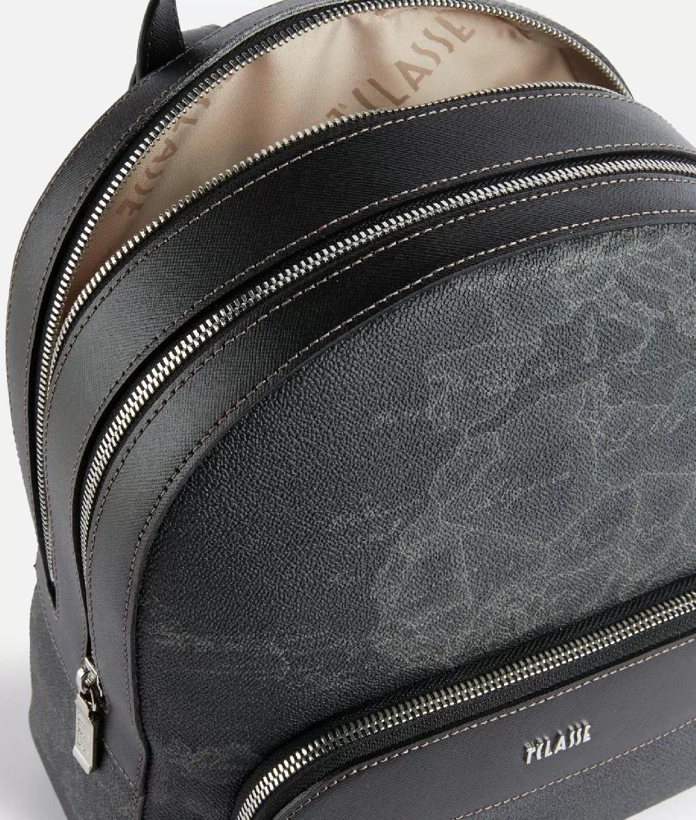 Alviero martini 1a classe Geo Black zaino doppia zip In Saldo