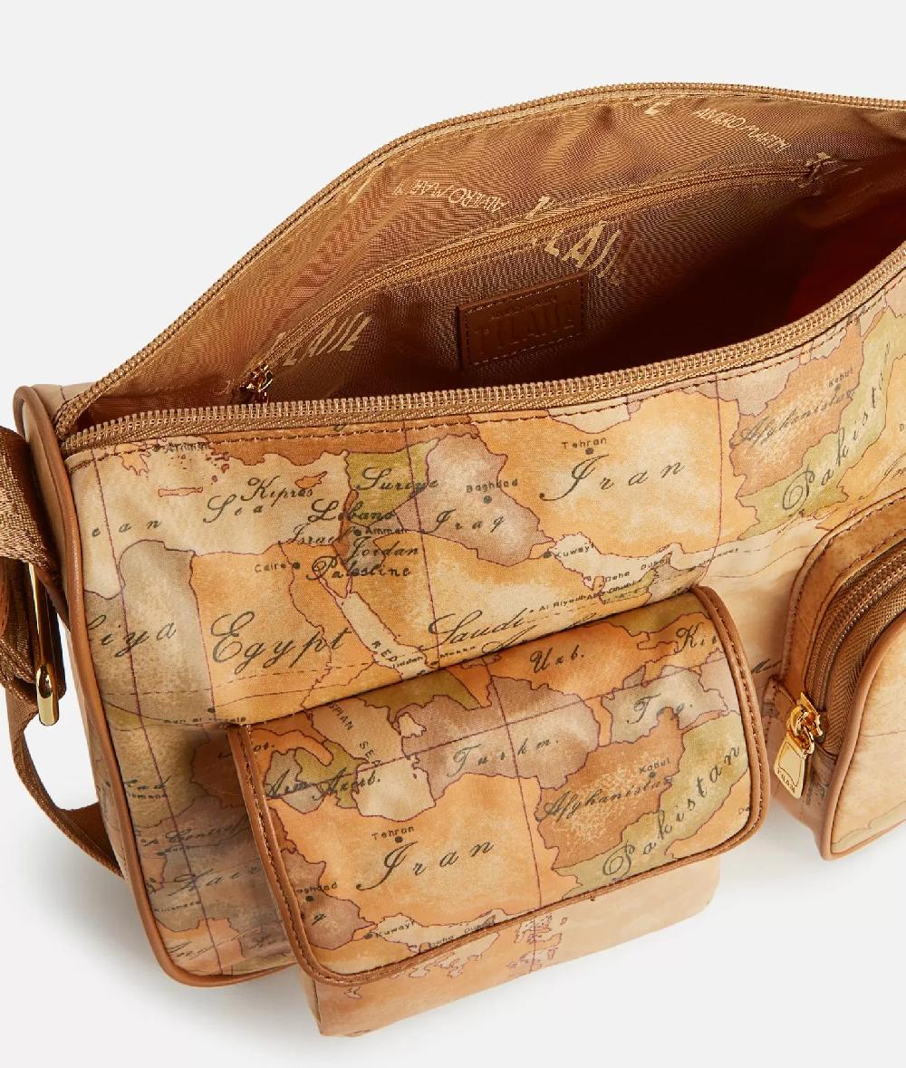 Alviero martini 1a classe Geo Soft borsa a tracolla con tasche Pezzi Unici