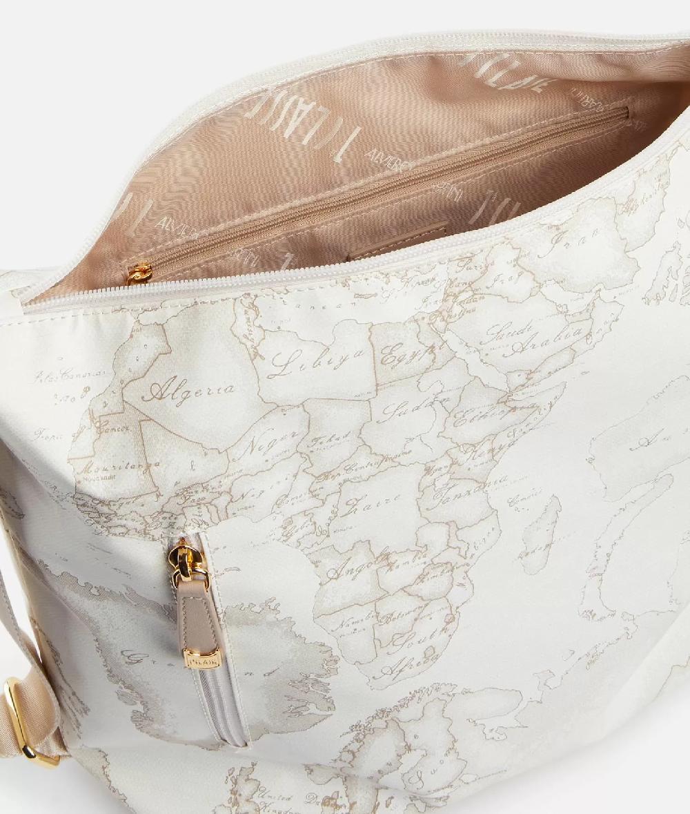 Alviero martini 1a classe Geo Soft White borsa hobo doppia portabilità Negozi Online