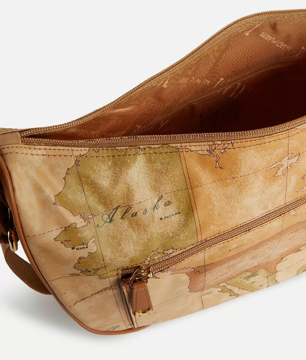 Alviero martini 1a classe Geo Soft tracolla a mezzaluna grande con tasca Acquista Ora