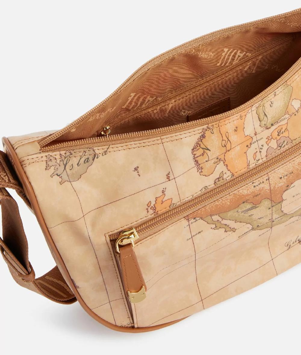 Alviero martini 1a classe Geo Soft tracolla a mezzaluna media con tasca Consegna Veloce