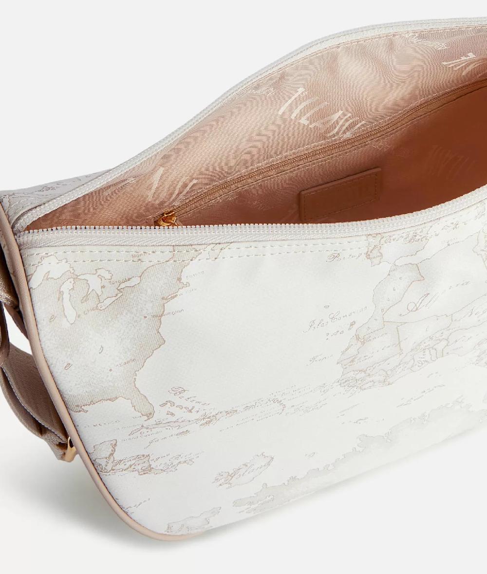 Alviero martini 1a classe Geo Soft White tracolla a mezzaluna media Shopping Online