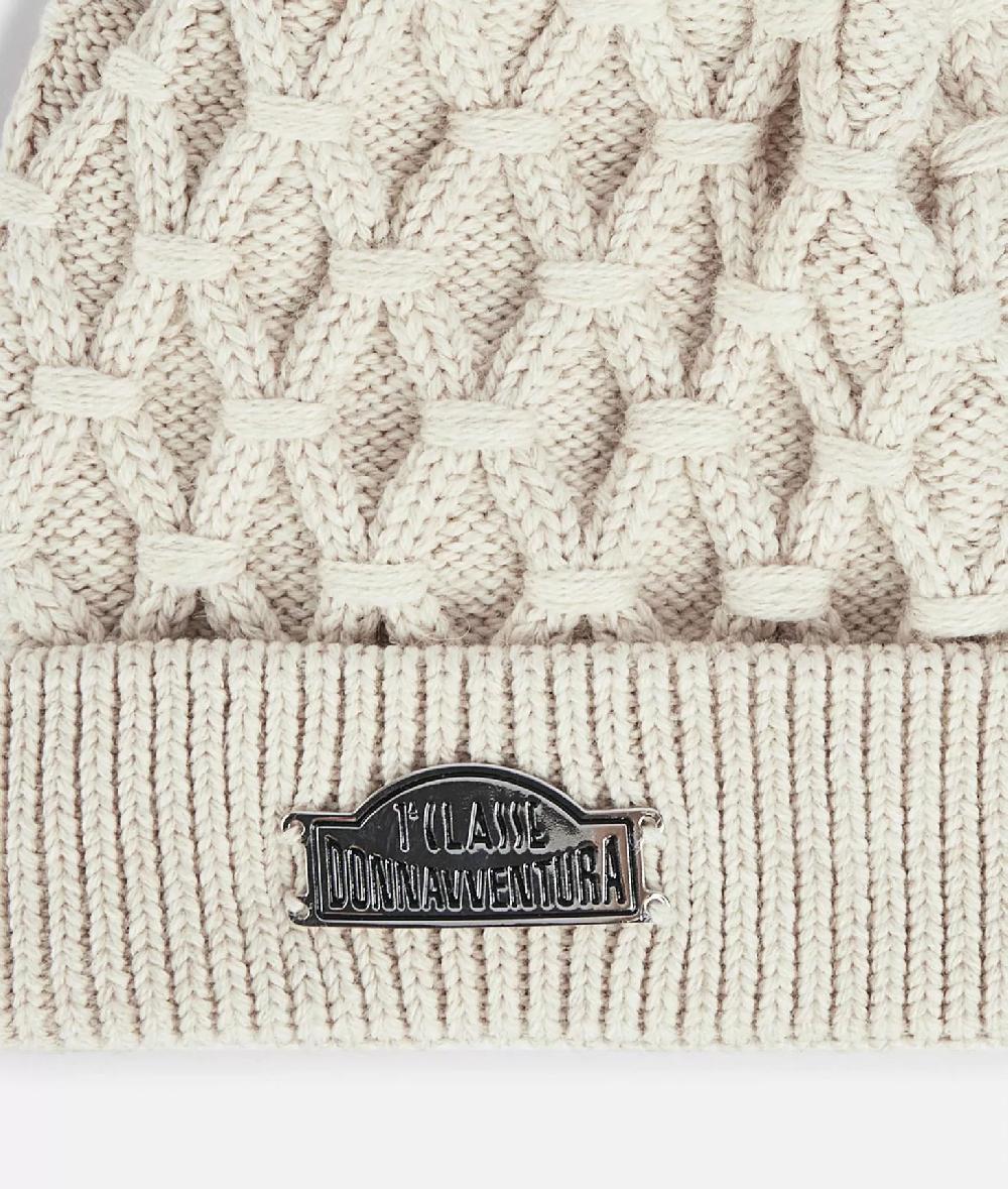 Alviero martini 1a classe Berretto in misto lana con pompon Bianco Latte Convenienza