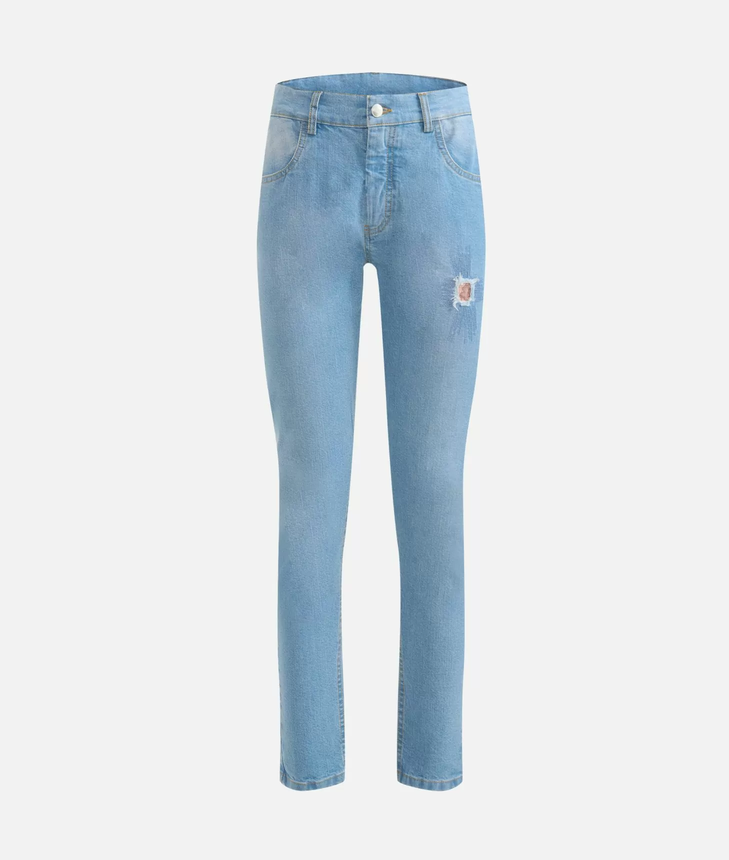 Alviero martini 1a classe Jeans slim in denim stretch trattato con dettaglio Geo Classic Blu Beach Online