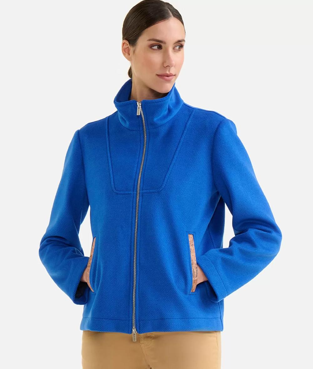 Alviero martini 1a classe Giubbino corto in panno diagonale con zip Denim 2025