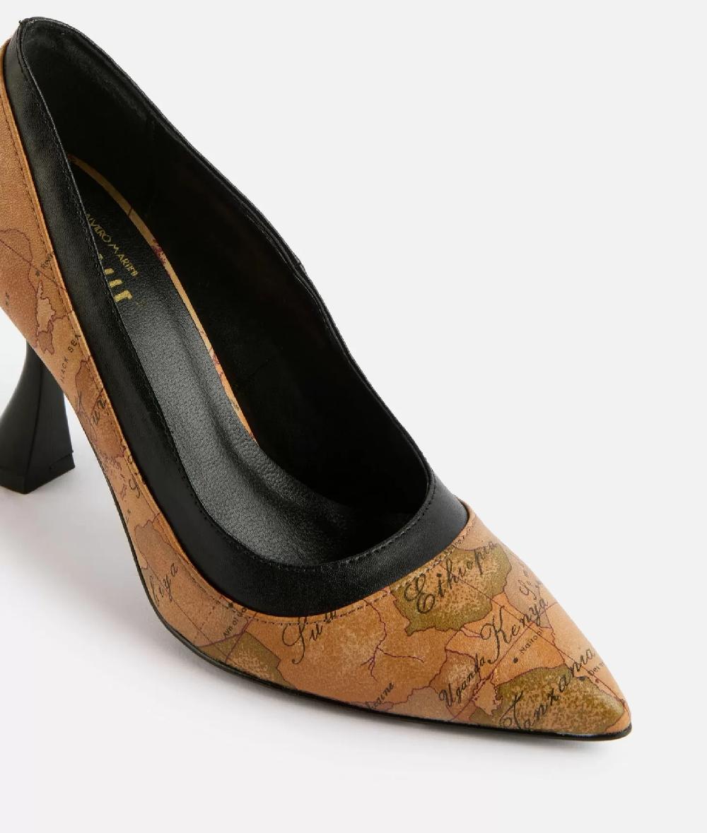 Alviero martini 1a classe Décolleté in nappa con tacco a rocchetto Geo Classic 2025
