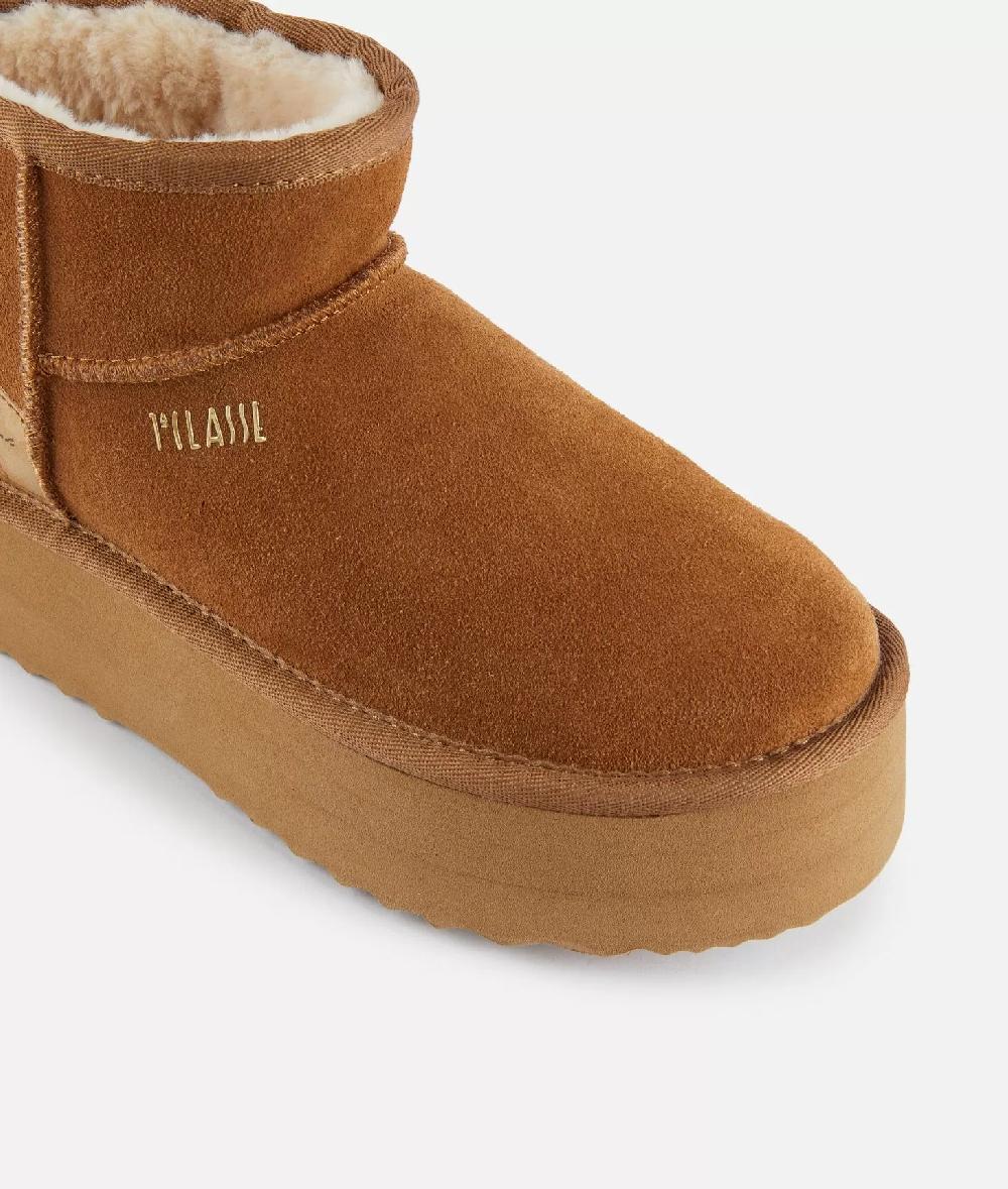Alviero martini 1a classe Mini stivaletti imbottiti in pelle scamosciata con logo 1ᴬ Classe Naturali Soddisfazione Garantita