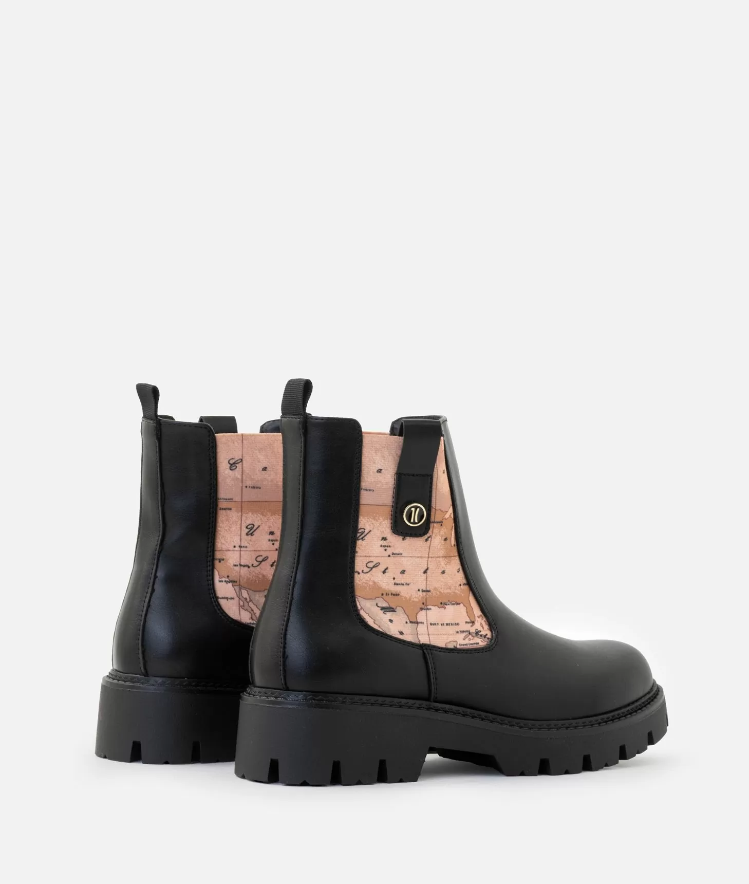 Alviero martini 1a classe Stivaletti beatles in eco nappa con bottoncino 1C Neri Negozi Online