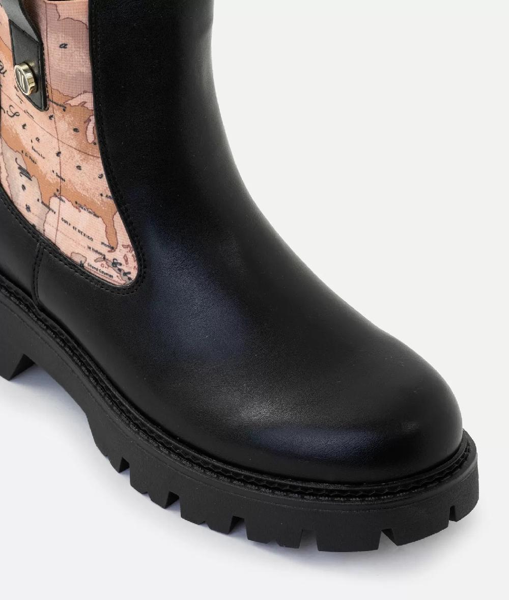 Alviero martini 1a classe Stivaletti beatles in eco nappa con bottoncino 1C Neri Negozi Online