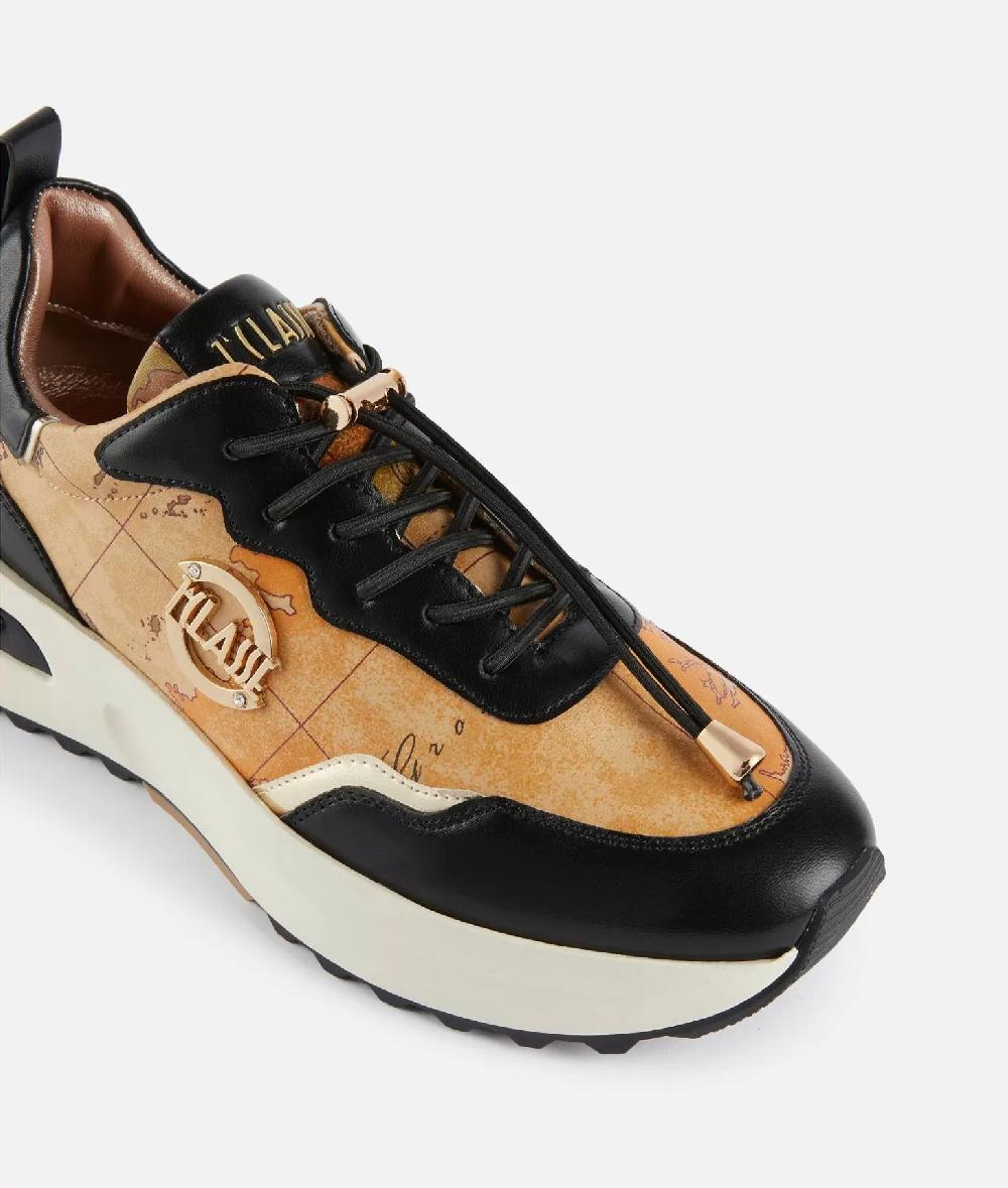 Alviero martini 1a classe Geo Road Marrakech sneakers in eco nappa Nere Economico