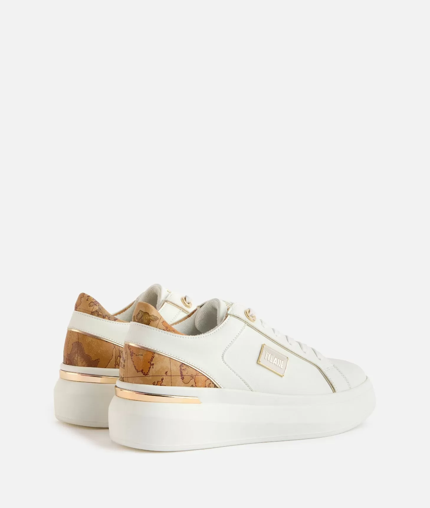 Alviero martini 1a classe Sneakers in eco nappa con targhetta smaltata 1ᴬ Classe Bianche Saldi