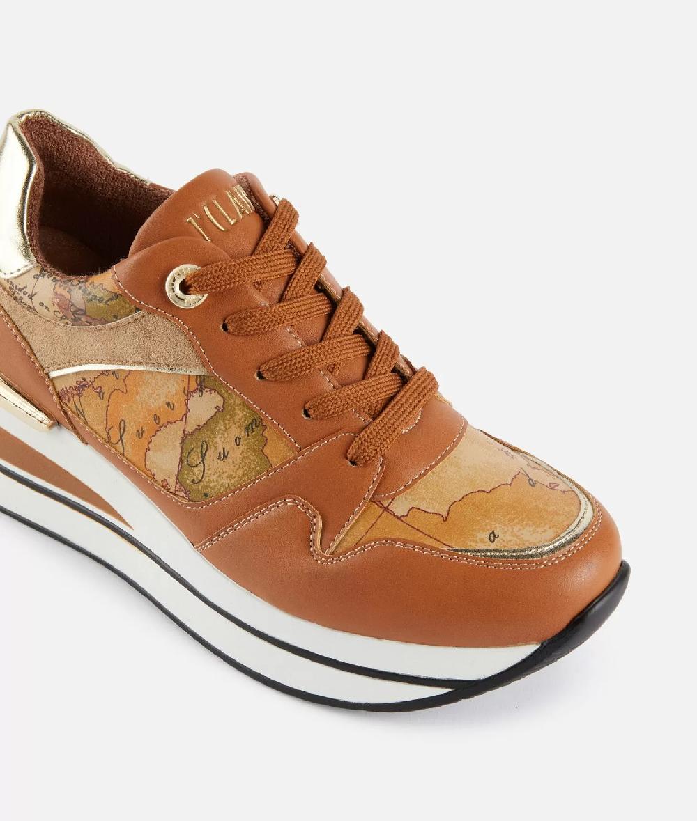 Alviero martini 1a classe Running in eco nappa con mix materico Cuoio Vendita Economica