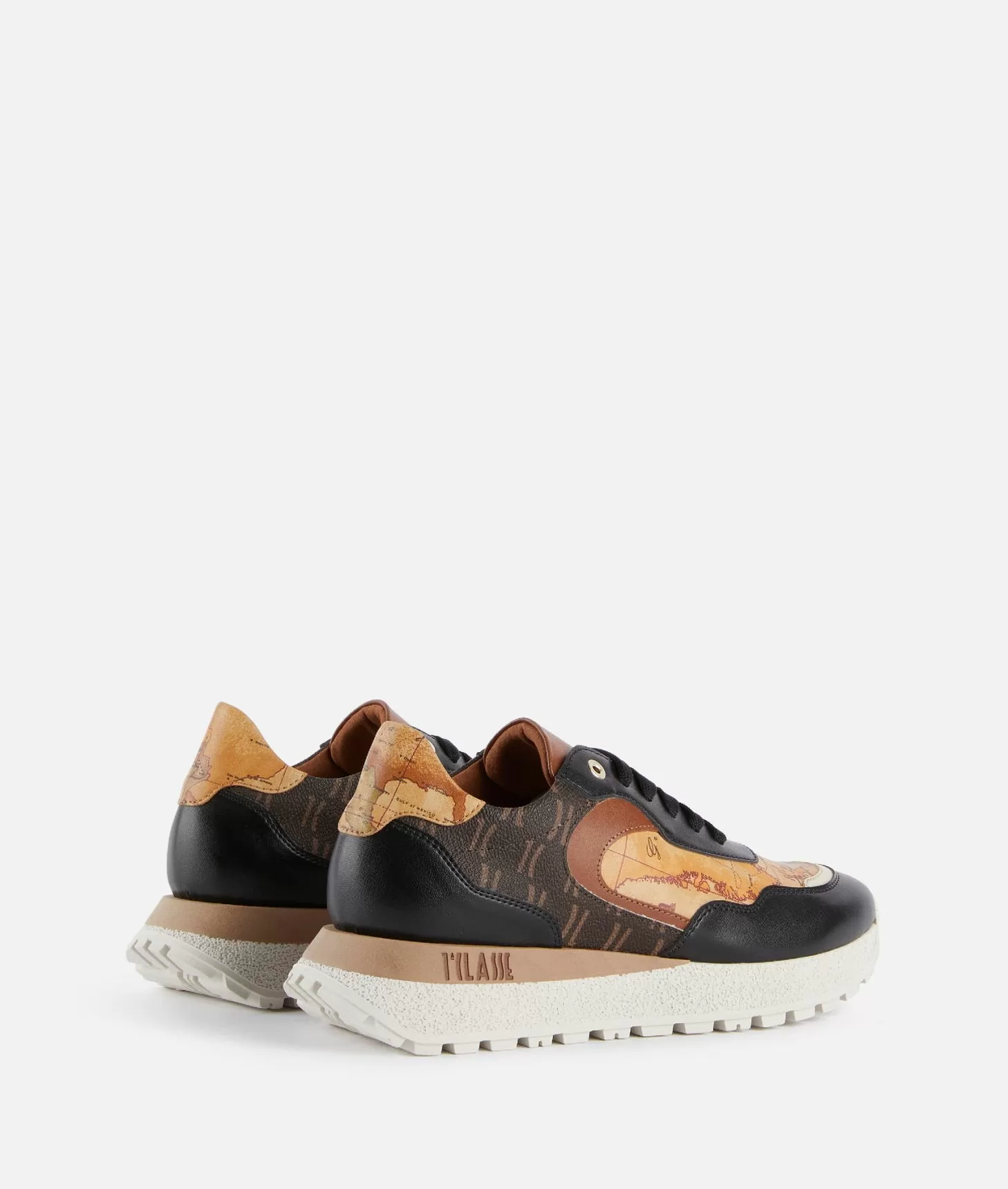 Alviero martini 1a classe Running in tessuto Monogram 1C ed eco nappa Geo Classic Nere Saldi Di Fabbrica