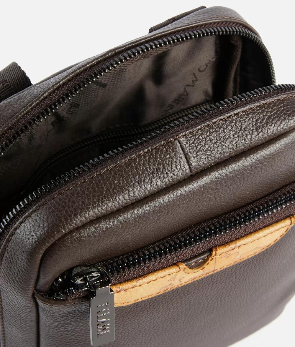 Alviero martini 1a classe Beta Leather bandoliera piccola Testa Di Moro Offerta
