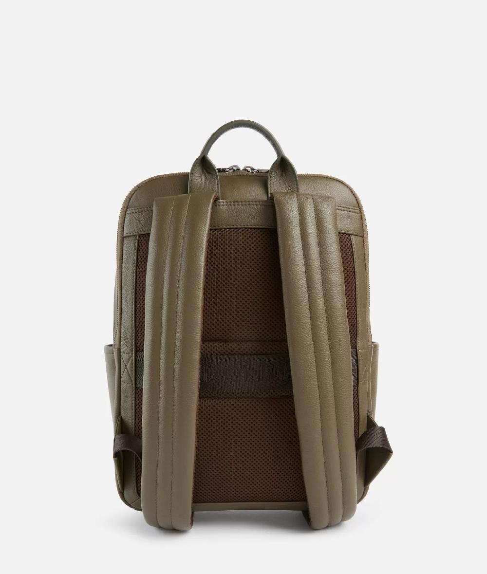 Alviero martini 1a classe Beta Leather zaino portacomputer Verde Militare Online