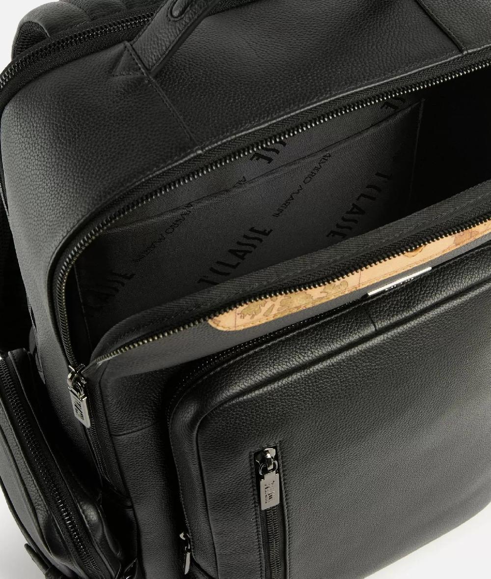 Alviero martini 1a classe Beta Leather zaino portacomputer Nero Outlet