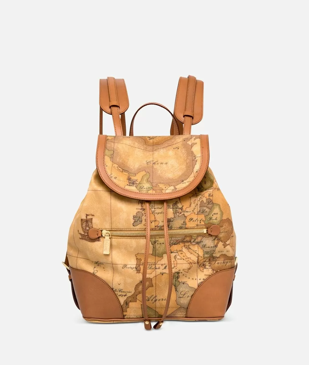 Alviero martini 1a classe Geo Classic Zaino con angoli in pelle In Linea