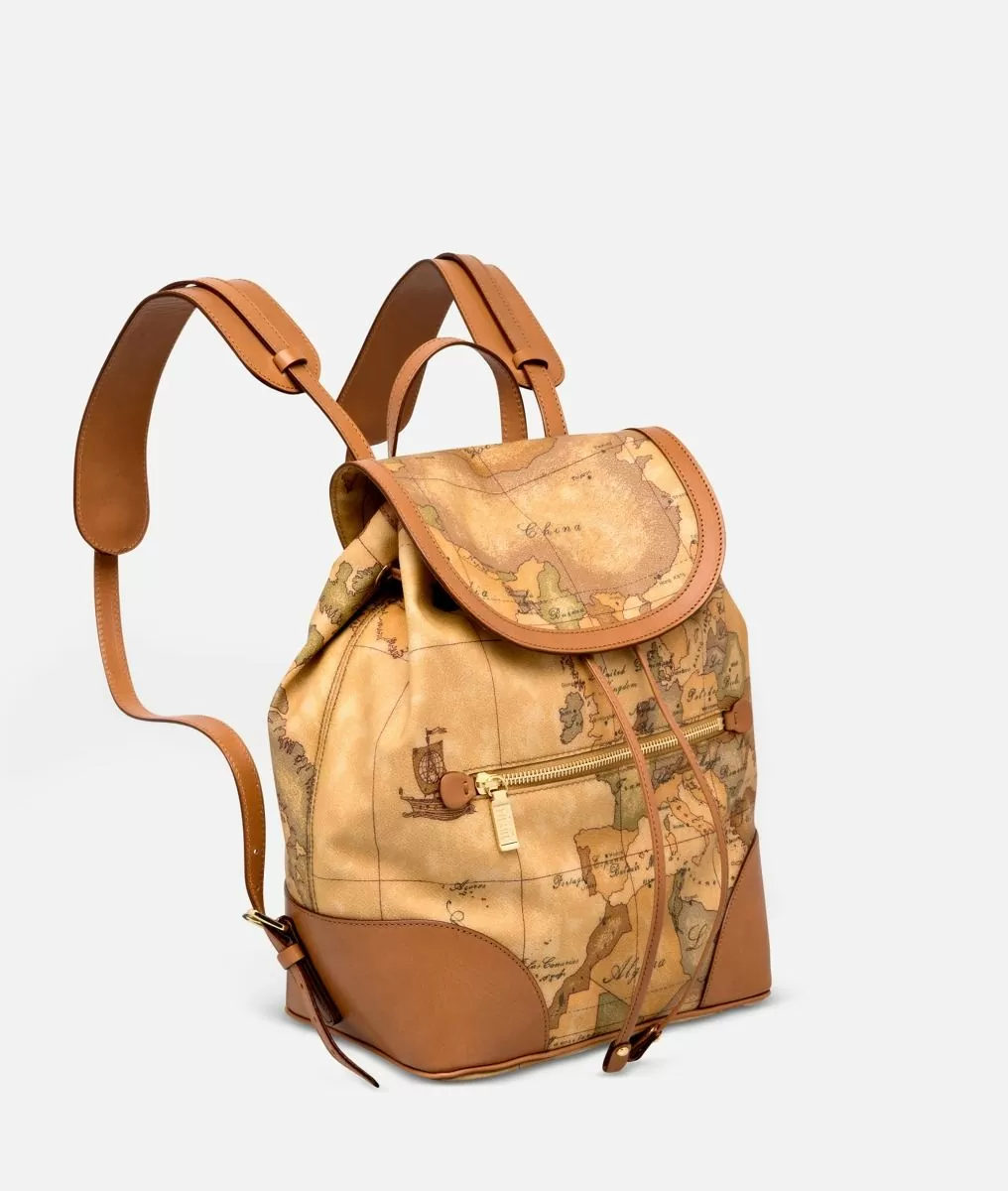 Alviero martini 1a classe Geo Classic Zaino con angoli in pelle In Linea