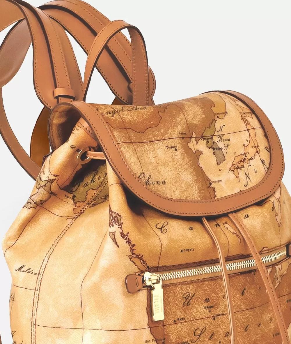 Alviero martini 1a classe Geo Classic Zaino con angoli in pelle In Linea