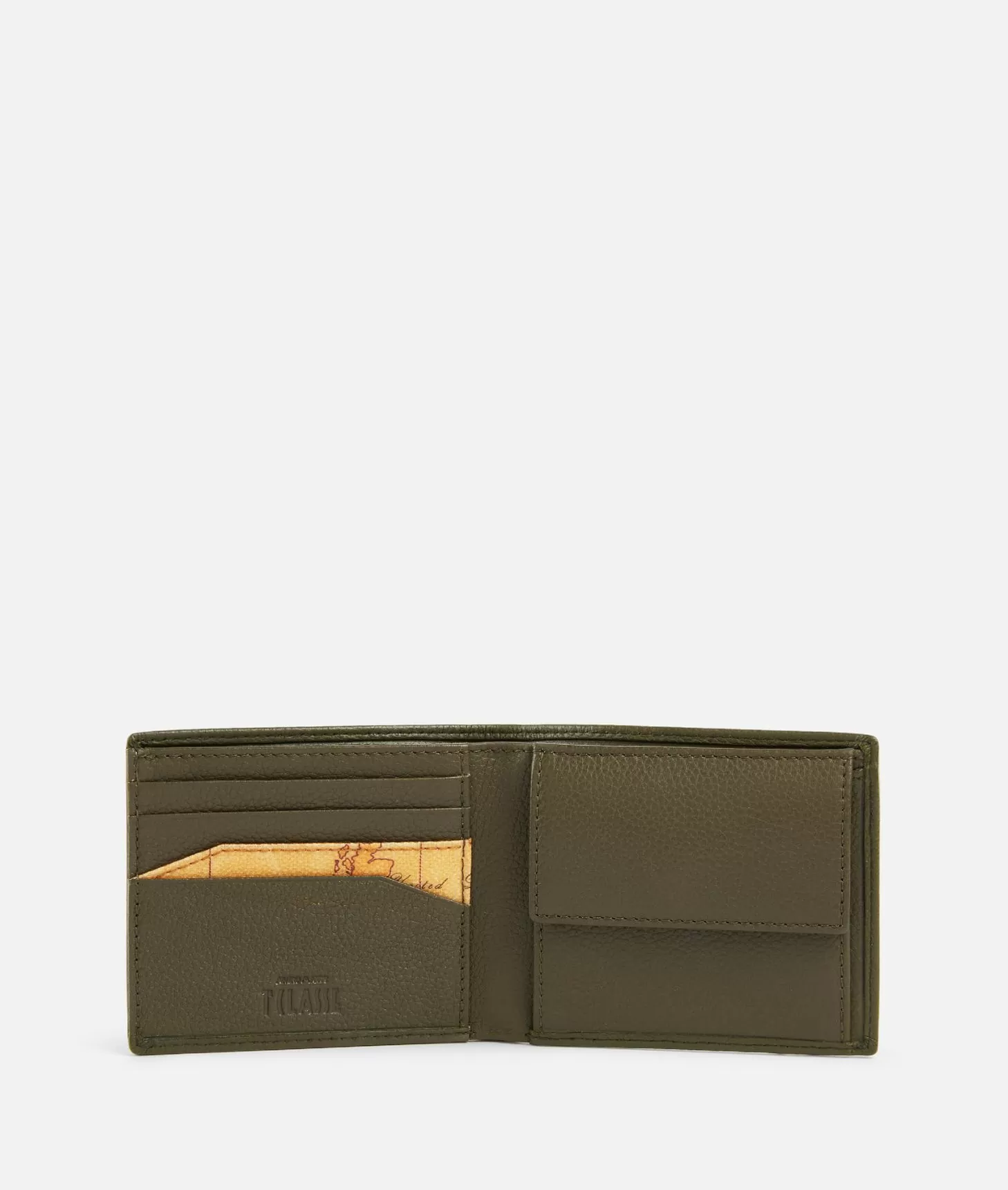 Alviero martini 1a classe Beta Leather portafoglio piccolo Verde Militare Qualità Garantita