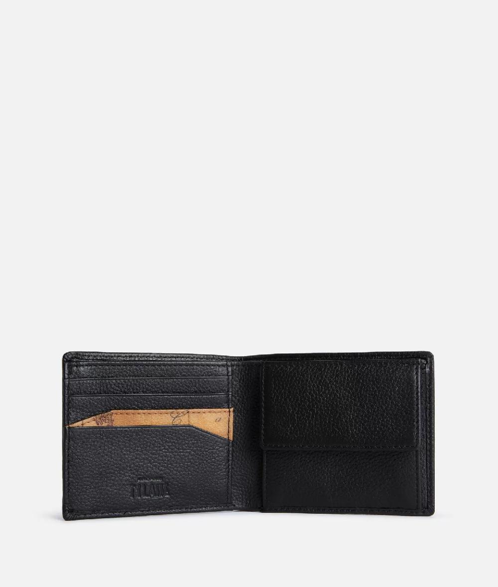 Alviero martini 1a classe Beta Leather portafoglio piccolo Nero Consegna Veloce