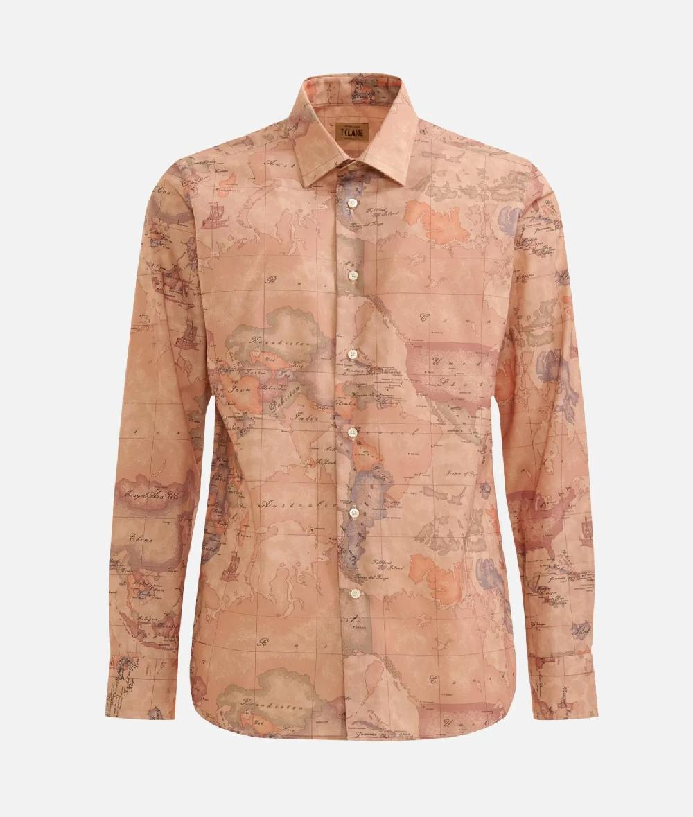 Alviero martini 1a classe Camicia slim con stampa Geo Classic Qualità
