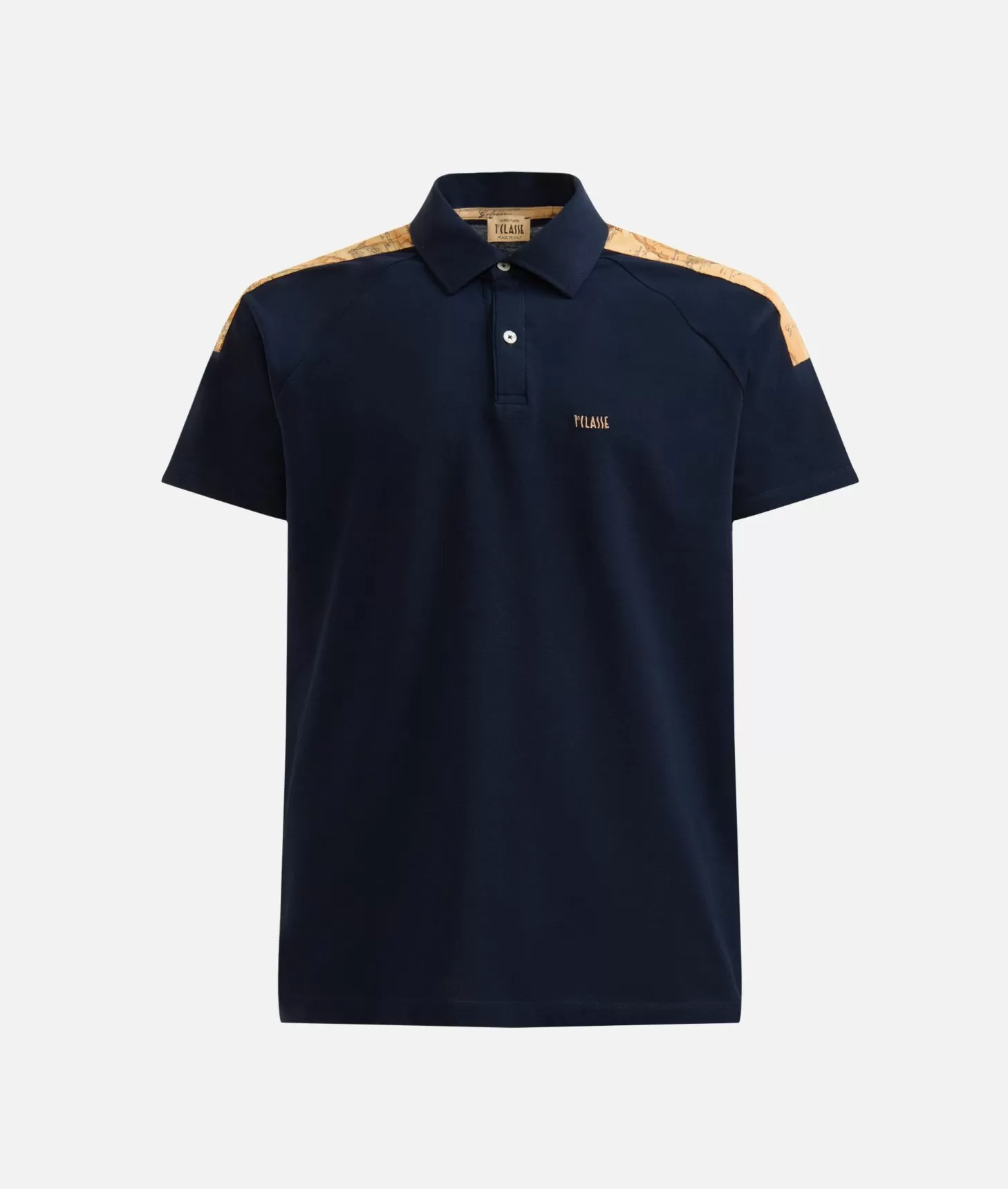 Alviero martini 1a classe Polo in cotone stretch con dettagli spalle Blu Navy Convenienza