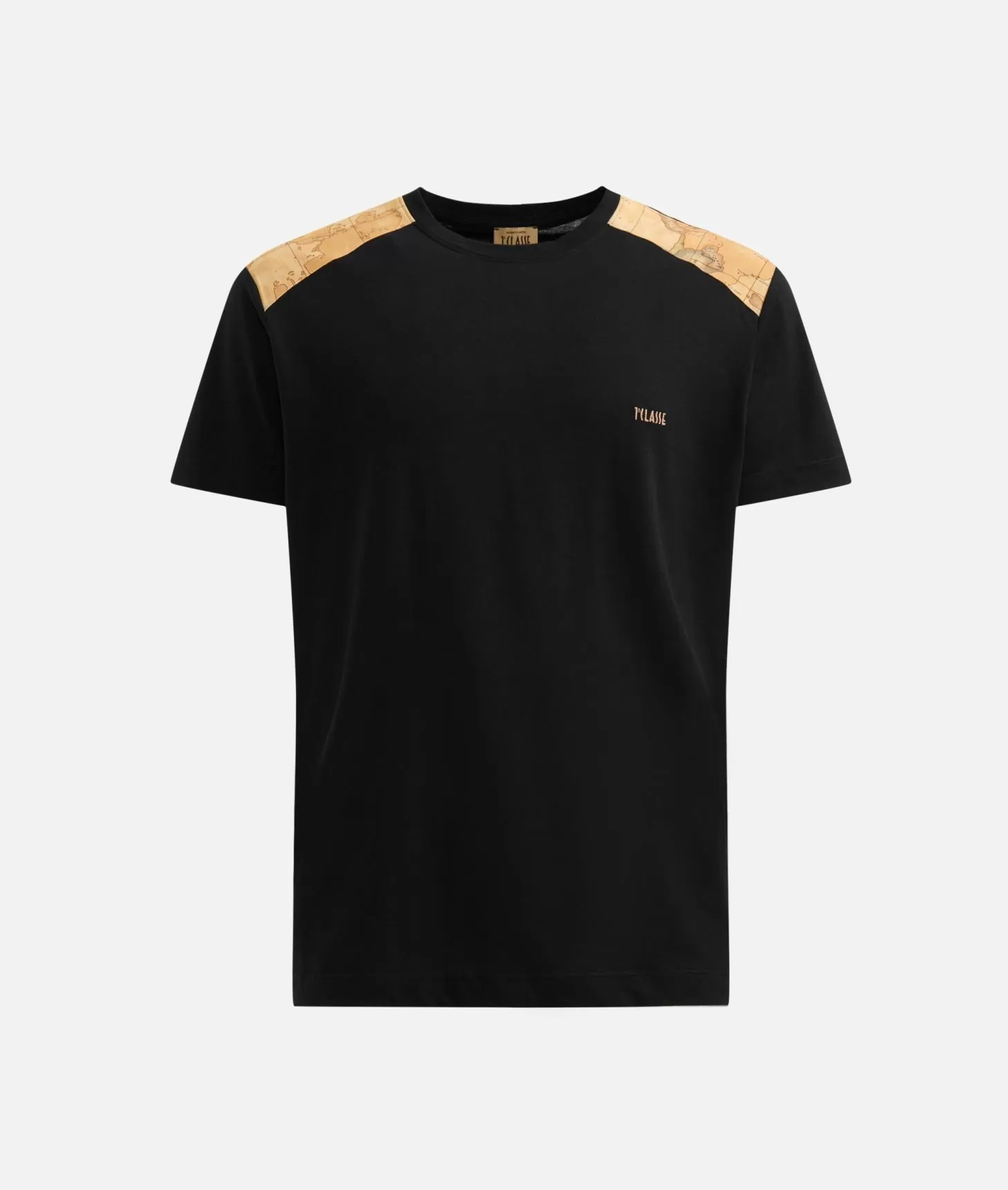Alviero martini 1a classe T-shirt in cotone con dettagli spalle Nera In Vendita