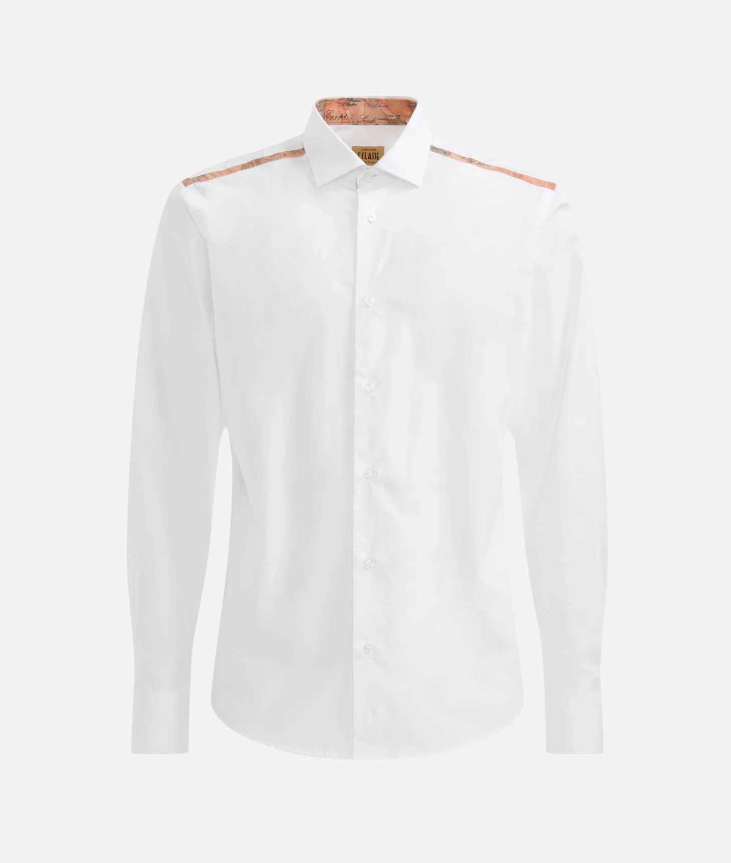 Alviero martini 1a classe Camicia slim in cotone con dettaglio spalle Bianca Vendita Calda