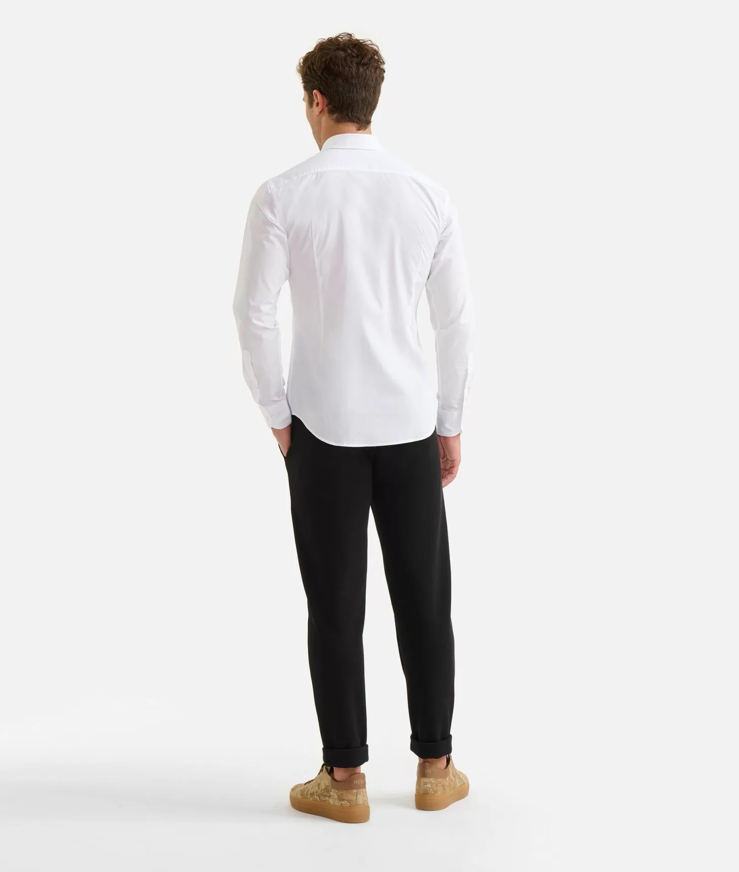 Alviero martini 1a classe Camicia slim in cotone con dettaglio spalle Bianca Vendita Calda