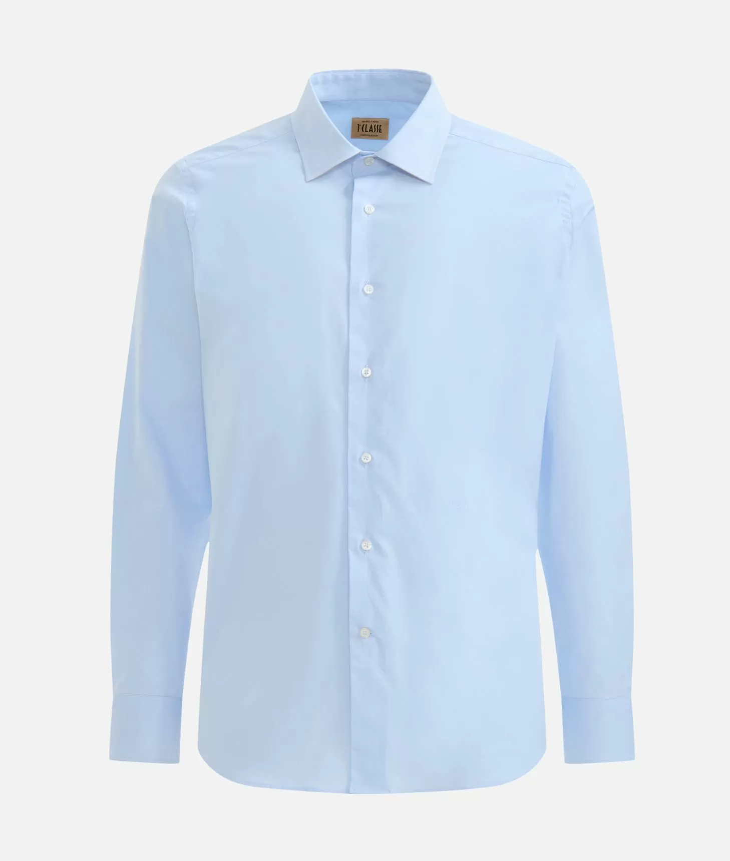 Alviero martini 1a classe Camicia slim in cotone stretch con toppe Geo Classic Azzurra I Più Venduti