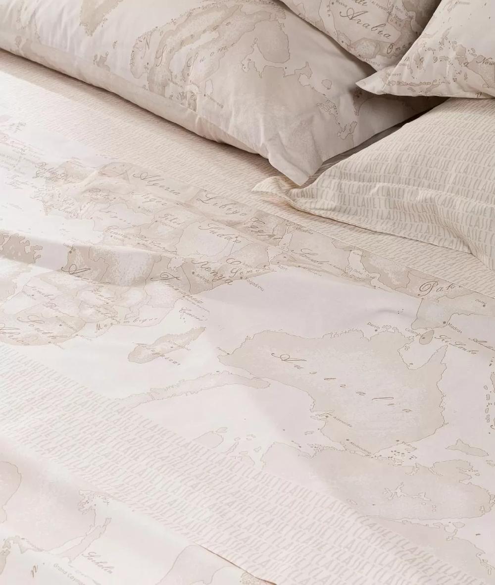 Alviero martini 1a classe Completo lenzuola copriletto Geo White Qualità