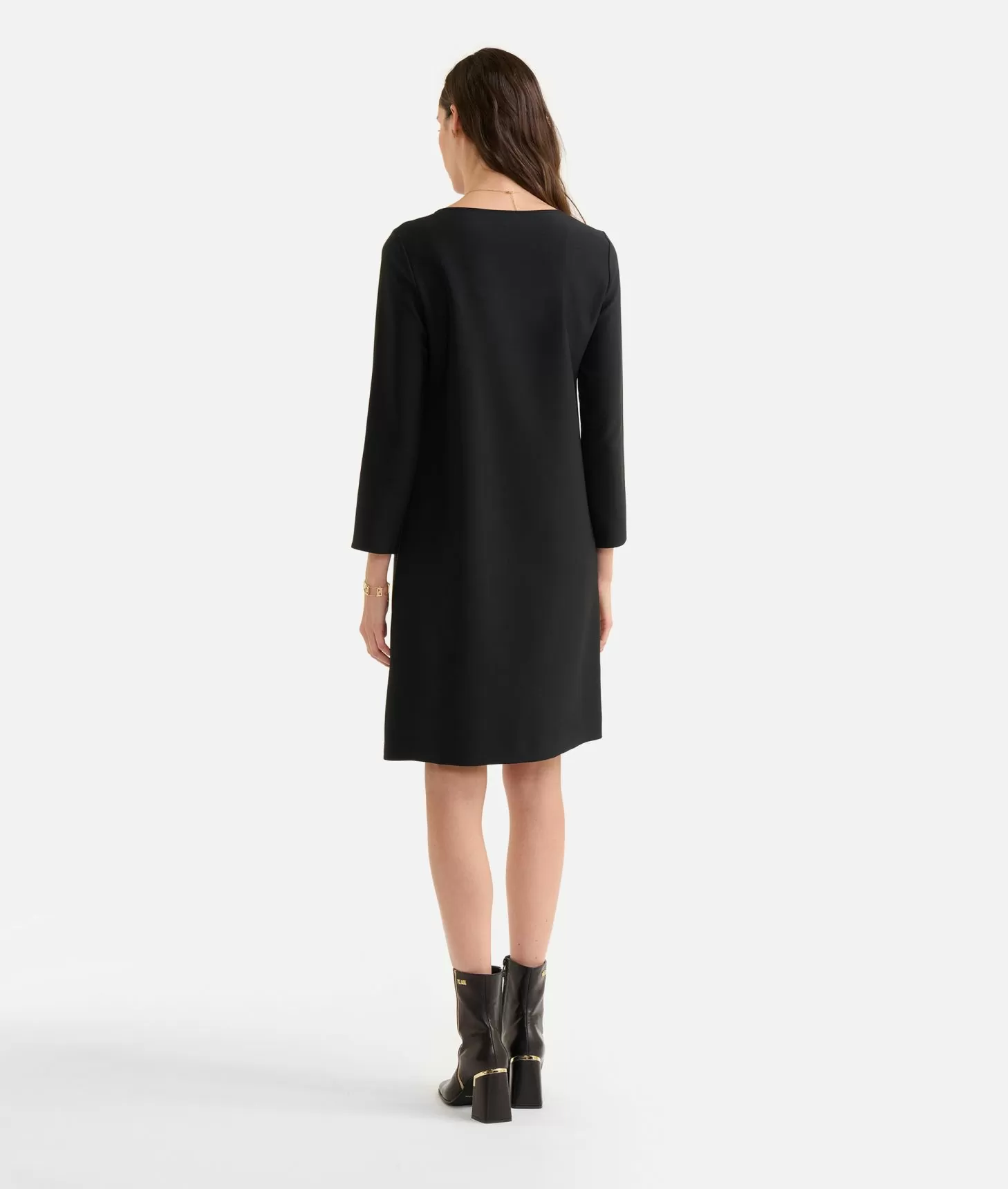 Alviero martini 1a classe Abito a sacchetto in cavallery Nero Sconto