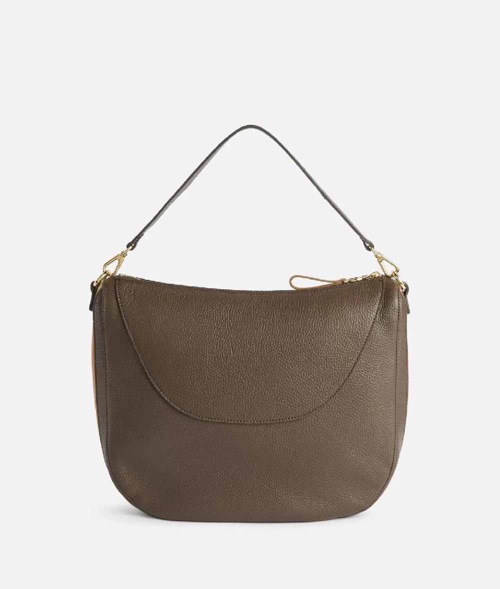Alviero martini 1a classe Universe Leather tracolla a mezzaluna media Taupe Scuro I Più Venduti