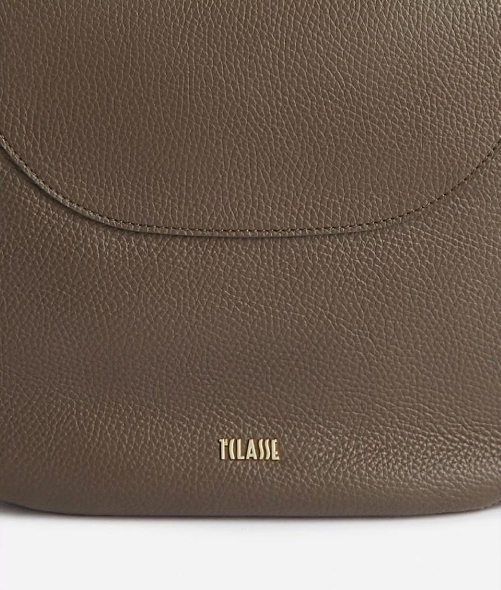 Alviero martini 1a classe Universe Leather tracolla a mezzaluna media Taupe Scuro I Più Venduti