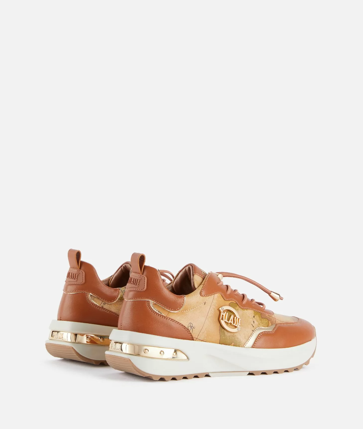 Alviero martini 1a classe Geo Road Marrakech sneakers in eco nappa Castagna Negozio