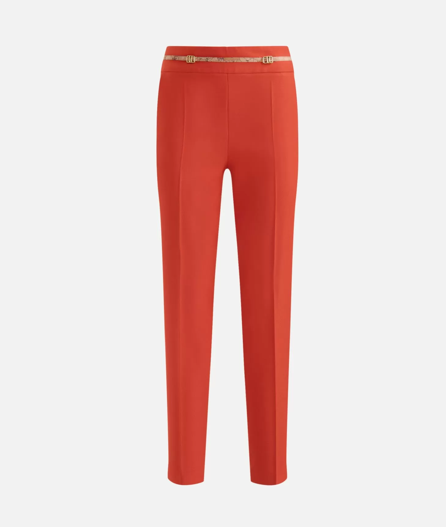 Alviero martini 1a classe Pantaloni in cavallery con fibbiette 1C Mattone Moda