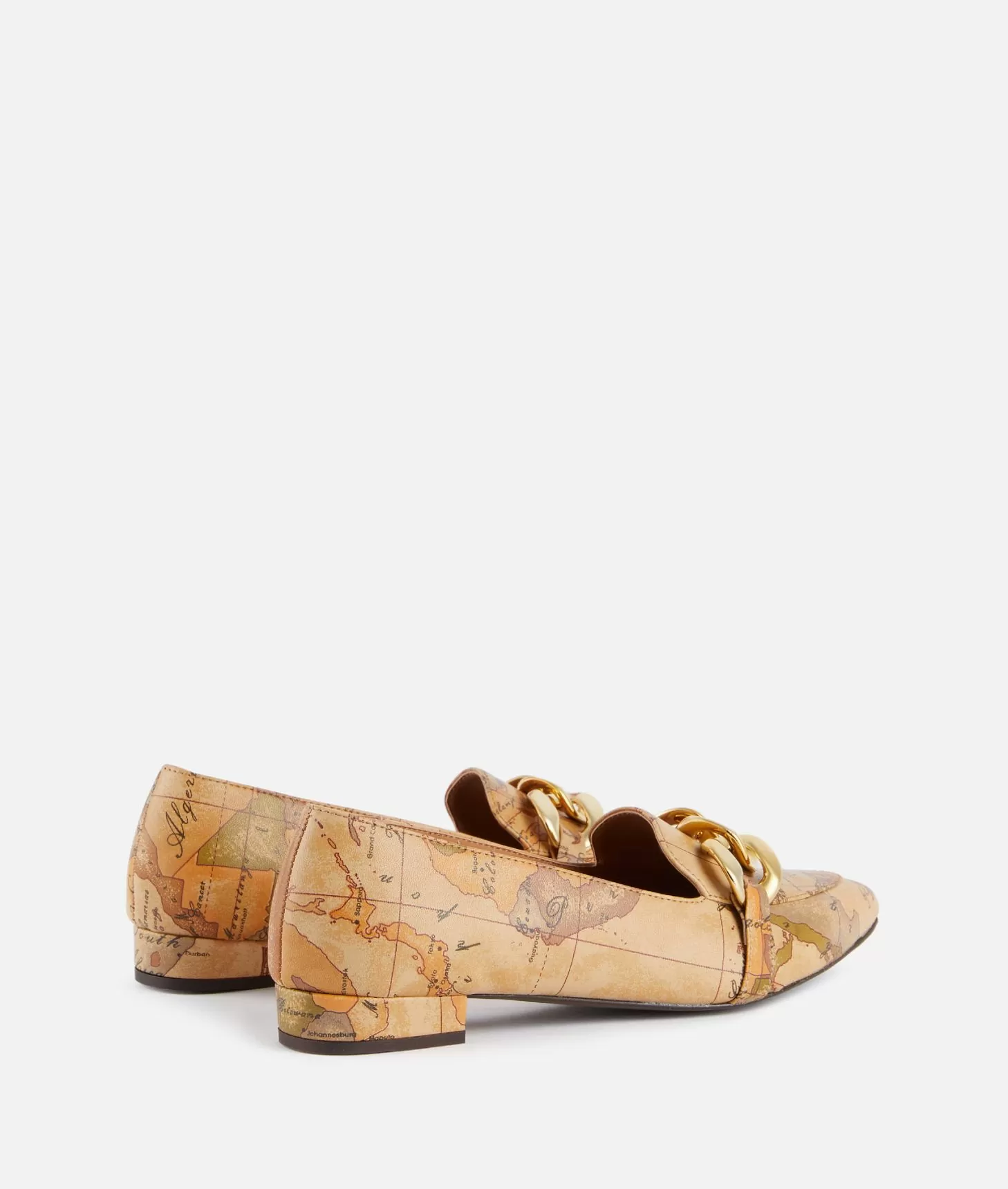 Alviero martini 1a classe Mocassini in eco nappa con maxi catena Geo Classic Italy