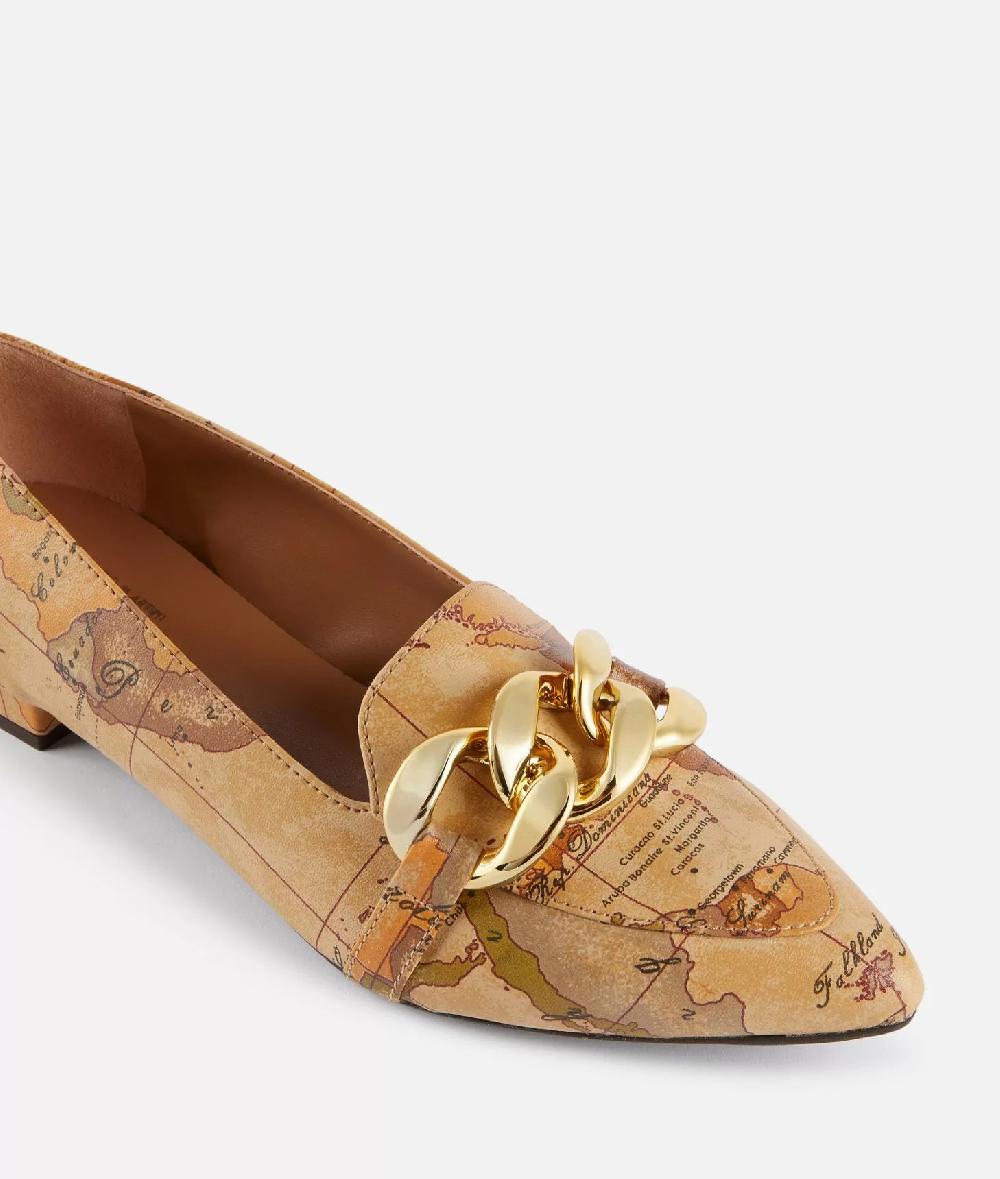 Alviero martini 1a classe Mocassini in eco nappa con maxi catena Geo Classic Italy