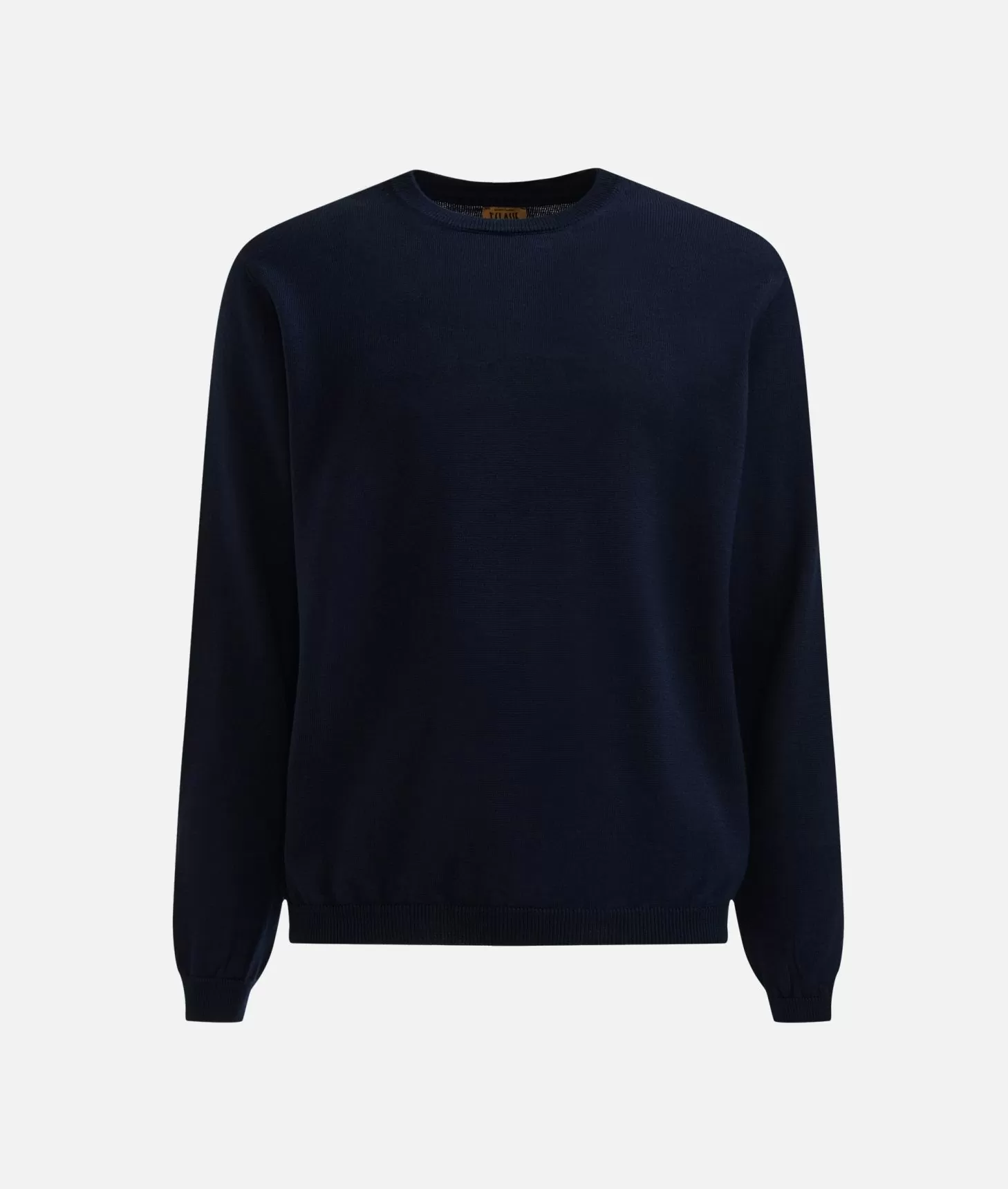 Alviero martini 1a classe Girocollo in filato misto lana con toppe Geo Classic Blu Notte Promozione