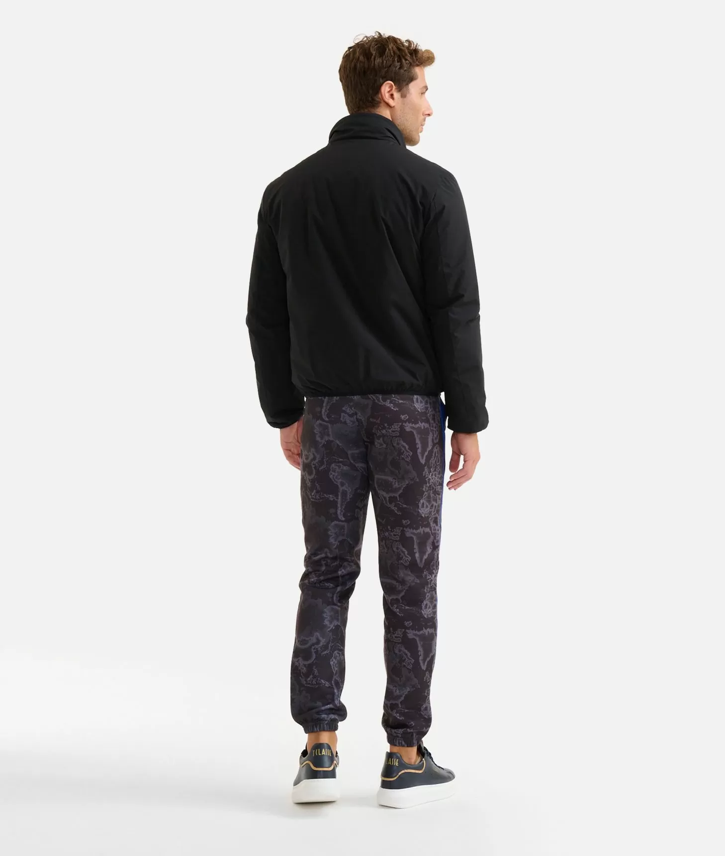 Alviero martini 1a classe Bomber con dettagli Geo Classic Nero Pezzi Unici