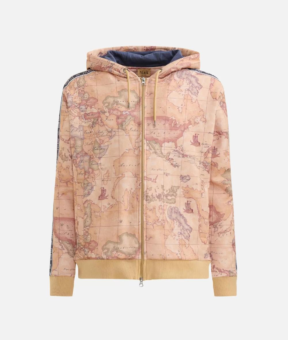 Alviero martini 1a classe Felpa con zip e loghi Geo Classic Saldi