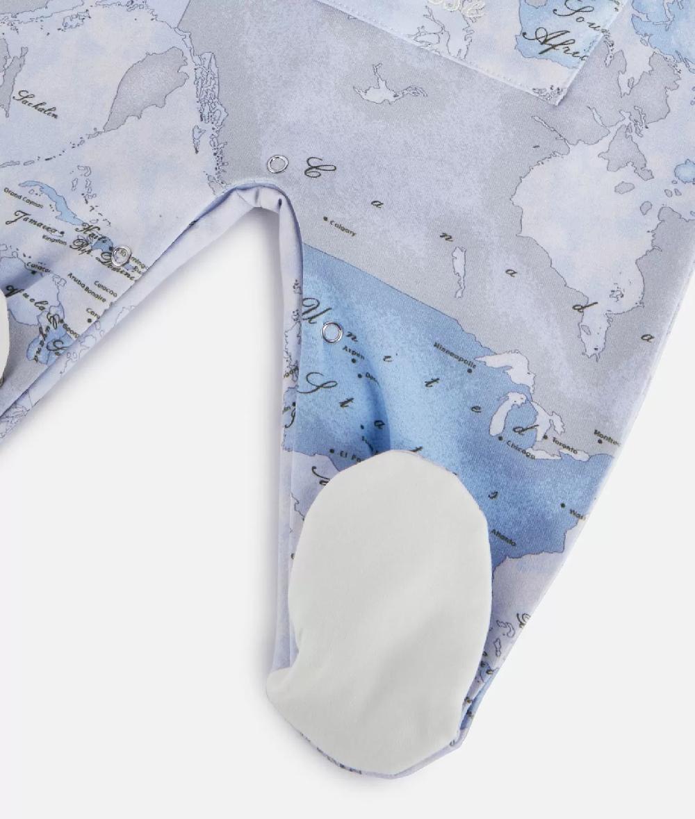 Alviero martini 1a classe Tutina in cotone Geo Lord Azzurra Pezzi Unici